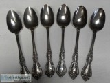 6 ONEIDA KENNETT SQUARE STAINLESS TEASPOONS FLATWARE-NEW