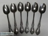 6 ONEIDA KENNETT SQUARE STAINLESS TEASPOONS FLATWARE-NEW