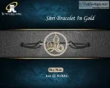 Auspicious Shri Bracelet In Gold