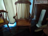 Beautiful wood rocking chair estate sale