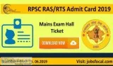 RPSC RASRTS Admit Card 2019 &ndash20 Mains Exam Hall Ticket Down