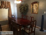 Cherrywood dining table and chairs