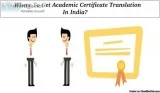 Where To Get Academic Certificate Translation In India