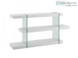 Modern Design Casabianca IL Vetro White Bookcase