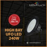 Use the Best Warehouse Lighting (240w LED UFO High Bay Lights)
