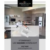 Install 4&rsquo&rsquo Dimmable LED Square Downlights and Remove 