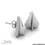 Paper Flight Silver Earrings and Studs by JollyRolly