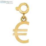 Gold Euro Charm