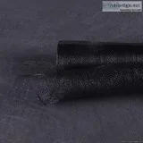 10 Inch x 10 Yards Black Floral Mesh Wrap Solid Color