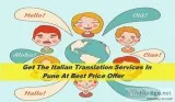 Get The Italian Translation Services In Pune At Best Price Offer