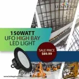 Install 150W UFO LED High Bay Lights For Ideal Overhead Lighting