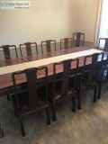 Asian rosewood dining set