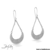 Meshed Moon Silver Earrings and Studs by JollyRolly