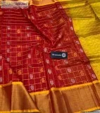 elegant Kuppadam Silk Sarees with jari borders and plain blouse