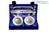 Nutristar Pure Brass Silver Plated Bowl Set of 2 Pieces