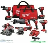 7pcs Milwaukee FUEL M18 Combo Power Tool Set