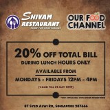 Shivam Restaurant Dining Voucher &ndash 20% off Total Bill