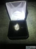 Diamond Ring Teardrop Style