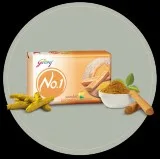 Get Natural Ingredients Sandal and Turmeric Soap by Godrej No 1.