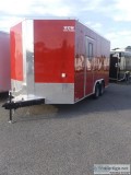 2019 Red 8.5x16 Concession Trailer