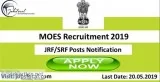 MOES Recruitment 2019  30 JRFSRF Posts Notification Apply Now