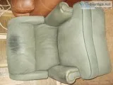 Genuine Leather Swivel RockerRecliner at a Bargain Price