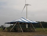 White or Blue and White Pole Tents