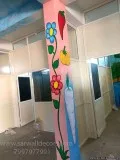 school pillar wall painting in Hyderabad