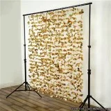 Buy Dazzling Metallic Foil Flower Wedding Backdrop- Gold- 6ftx6f