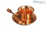 Nutristar Pure Copper Puja Set. Panchpater Set