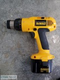 DeWALT 12 Volt Cordless Drill with adjustable clutch.