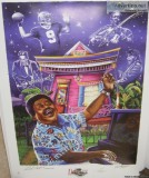 Drew Brees and Fats Domino New Orleans Legends Lithograph