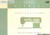Kenmore 158.1303 Sewing Machine Instruction Manual