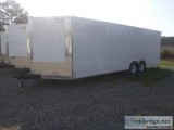 White Freedom 8.5x24 Cargo Trailer