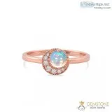 14K ROSE GOLD VERMEIL OPAL RING - ABOVE ALL