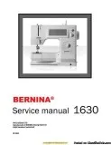 Bernina 1630 Inspiration Plus Sewing Machine Service Manual