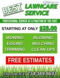LAWN SERVICE  MOWING