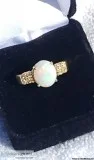 Real Antique Opal and Gold Ring