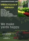 Spring cleanups lawn care and planting