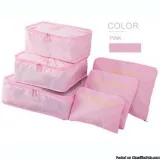6 PC Portable Travel Luggage Packing Cubes