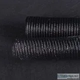 10 Inch x 10 Yards Black with Silver Deco Mesh Wrap Metallic Str