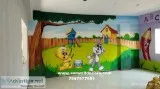 pre primary school wall painting in Hyderabad
