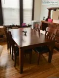 Dining room table with 6 chairs