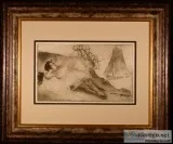 Something or Other Original Etching by Louis Legrand