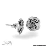 Rose Silver Earrings and Studs by JollyRolly