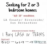Seeking to buy Homes CASH or TERMS
