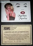 Marilyn Monroe Dominico 6.00 Postage Stamp With Certificate Of A