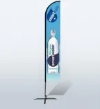 Wave Your Logo Design or Artwork on a Custom Flag  Tent Depot
