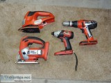Complete Cordless 18v Black And Decker Firestorm Tool set. OBO
