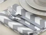 Chevron Luncheon Napkin 17&rdquox17&rdquo &ndash 1 Dozen